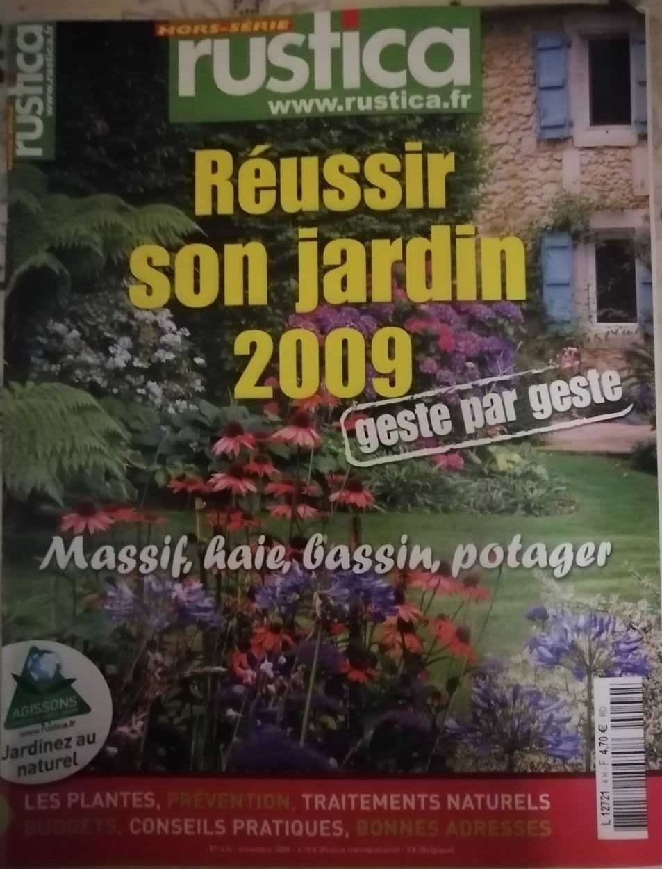 6 revistas francesas RUSTICA / Jardins - como Novas