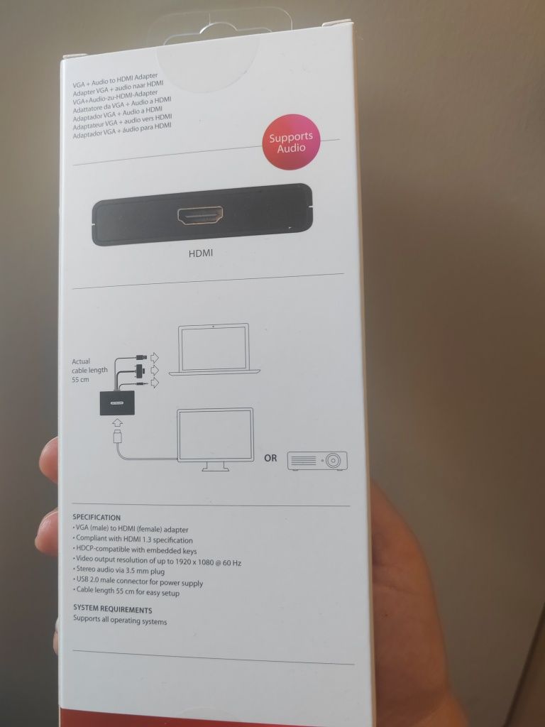VGA plus Audio to Hdmi adapter
