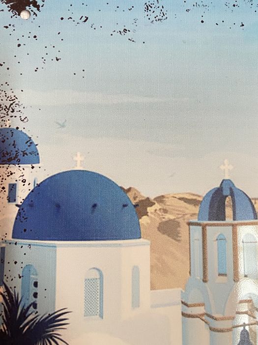 SANTORINI | Placa Metalica Decorativa (nova)