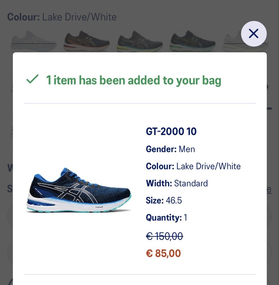 Tenis asics GT 2000 azul novo