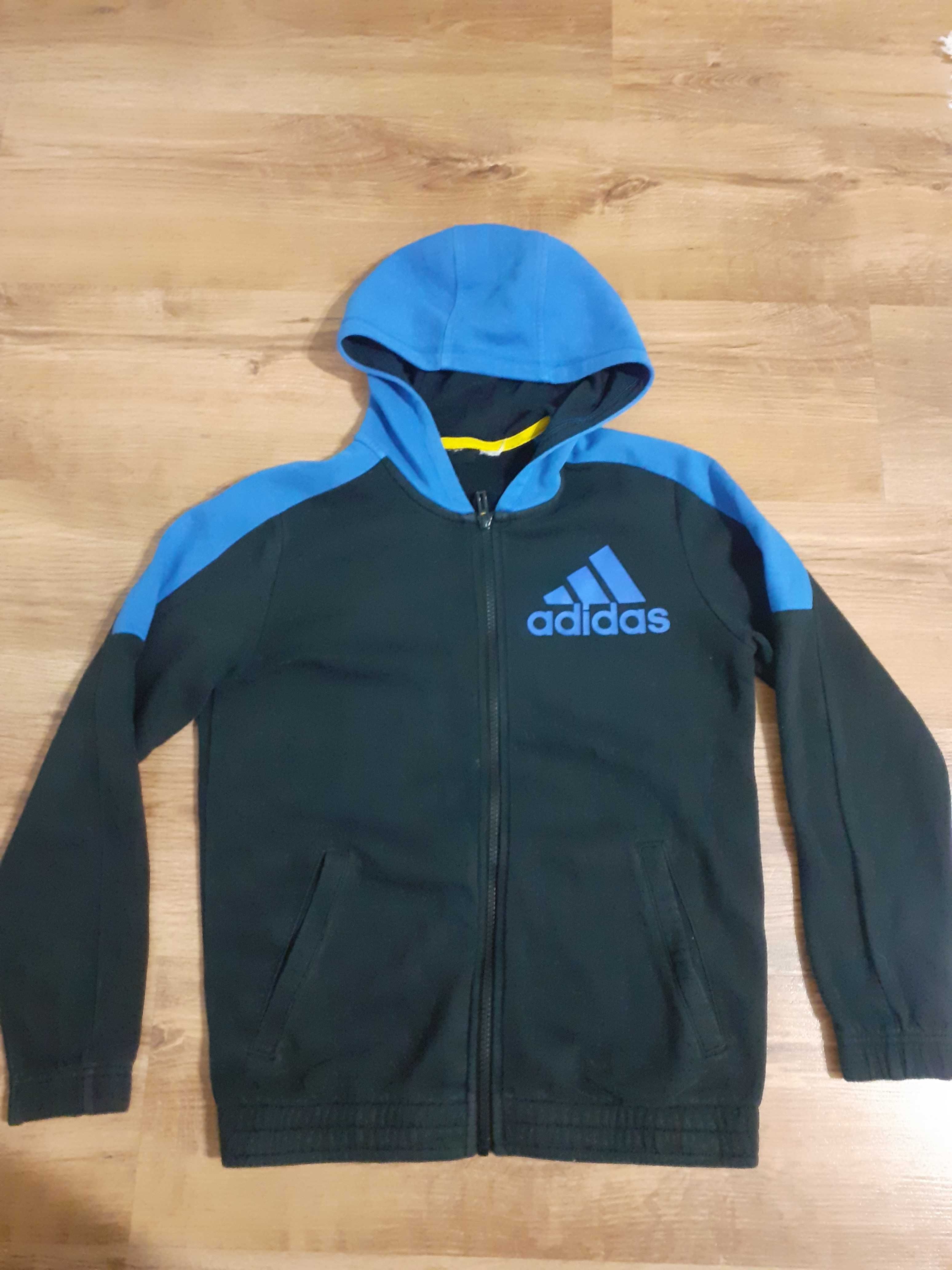 czarna bluza adidas 152 chłopiec