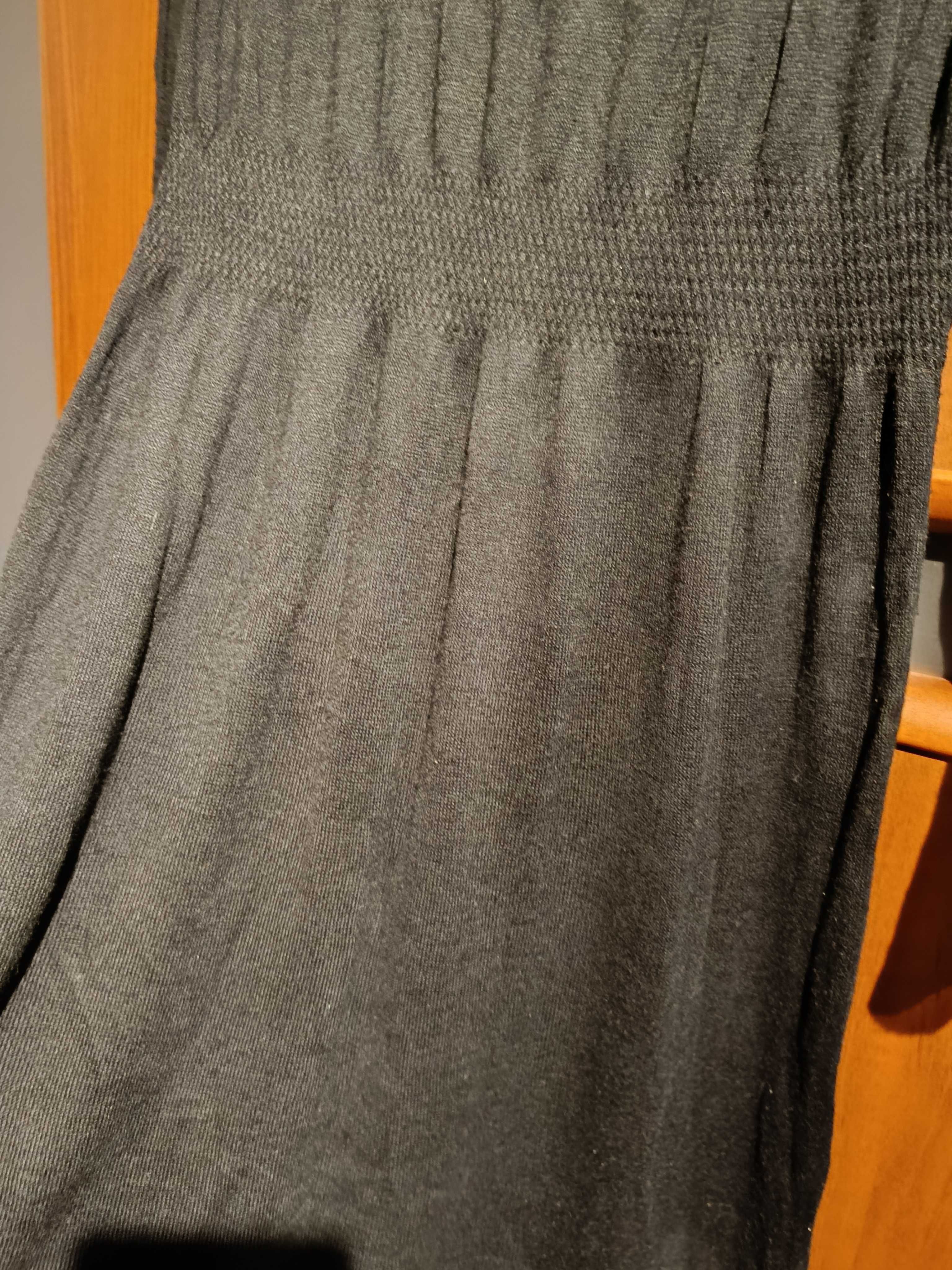 Dzianinowa sukienka midi czarna H&M, roz. M