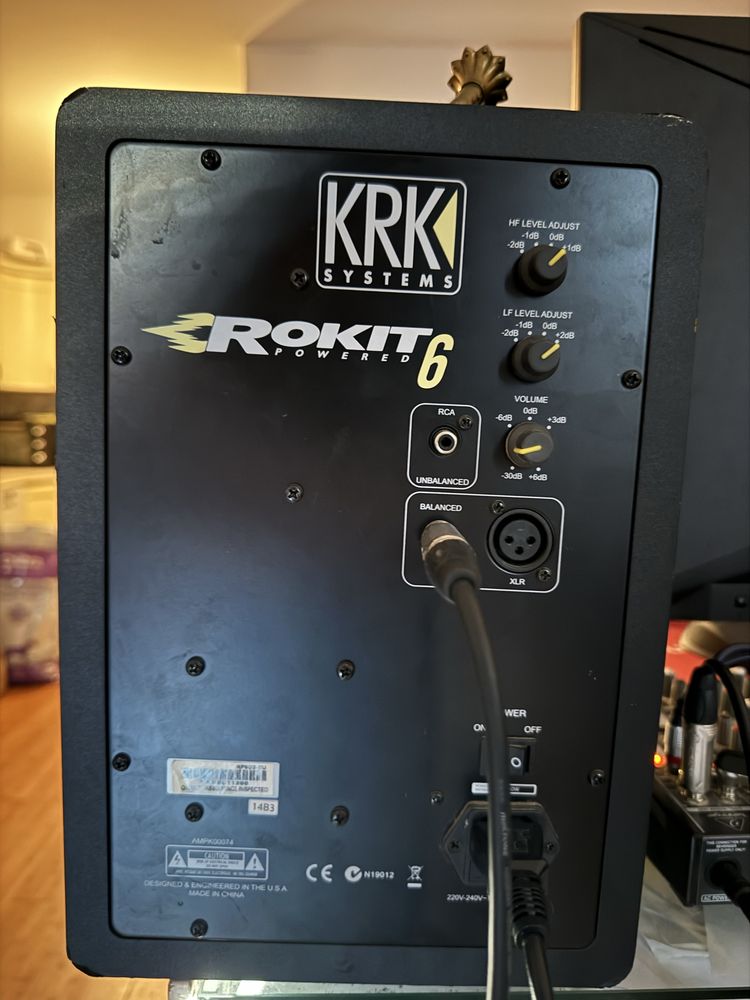 2x KRK Rokit 6 monitory studyjne kolumny glosniki para zestaw dwie