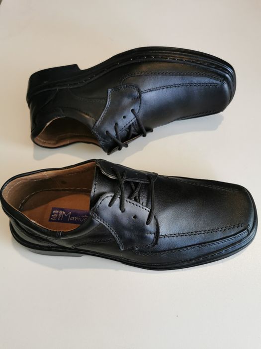 Skórzane Buty Męskie Lekkie Wygodne