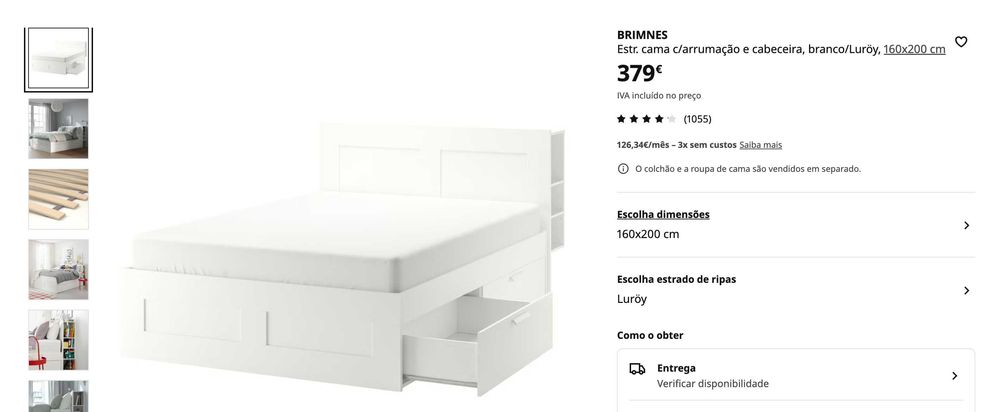 Cama Ikea Brimnes
