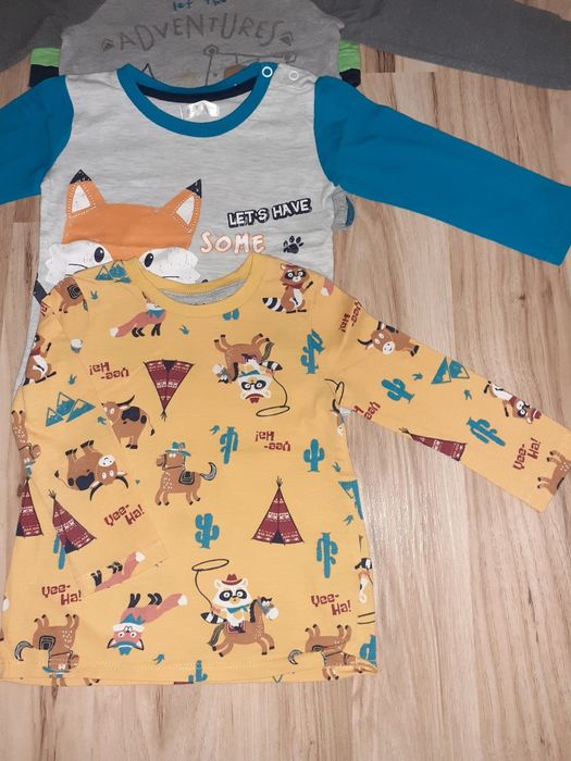 Bluzki koszulki na długi rękaw 80 cm Cars Scooby-Doo