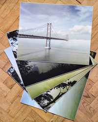 5 fotografias impressas Ponte 25 de Abril