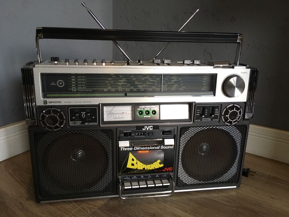 JVC RC-838W Biphonic Boombox Ghettoblaster radiomagnetofon vintage