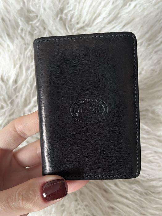 Сумка планшетка черная визитница perotti