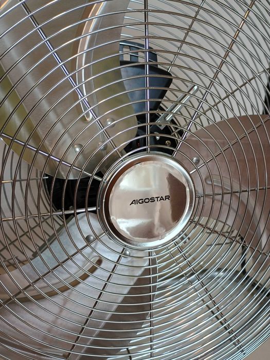 Wentylator podłogowy 18 cali 100W silny chrom 3 biegi przemysłowy