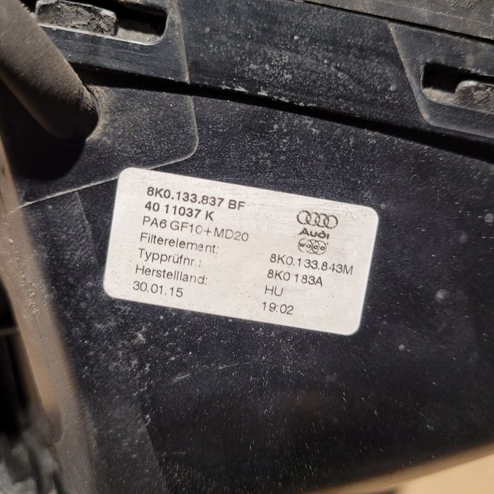 Obudowa filtra powietrza audi a4 b8 lift a5 Q5 2.0TDI 2015r