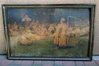 Duży obraz Wincenty WODZINOWSKI  STARY OLEDRUK obraz reprodukcja