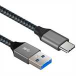 Kabel USB-C/USB 3.1 QC 3.0 15W 3A szybki transfer 1m oplot OEM-C2-1