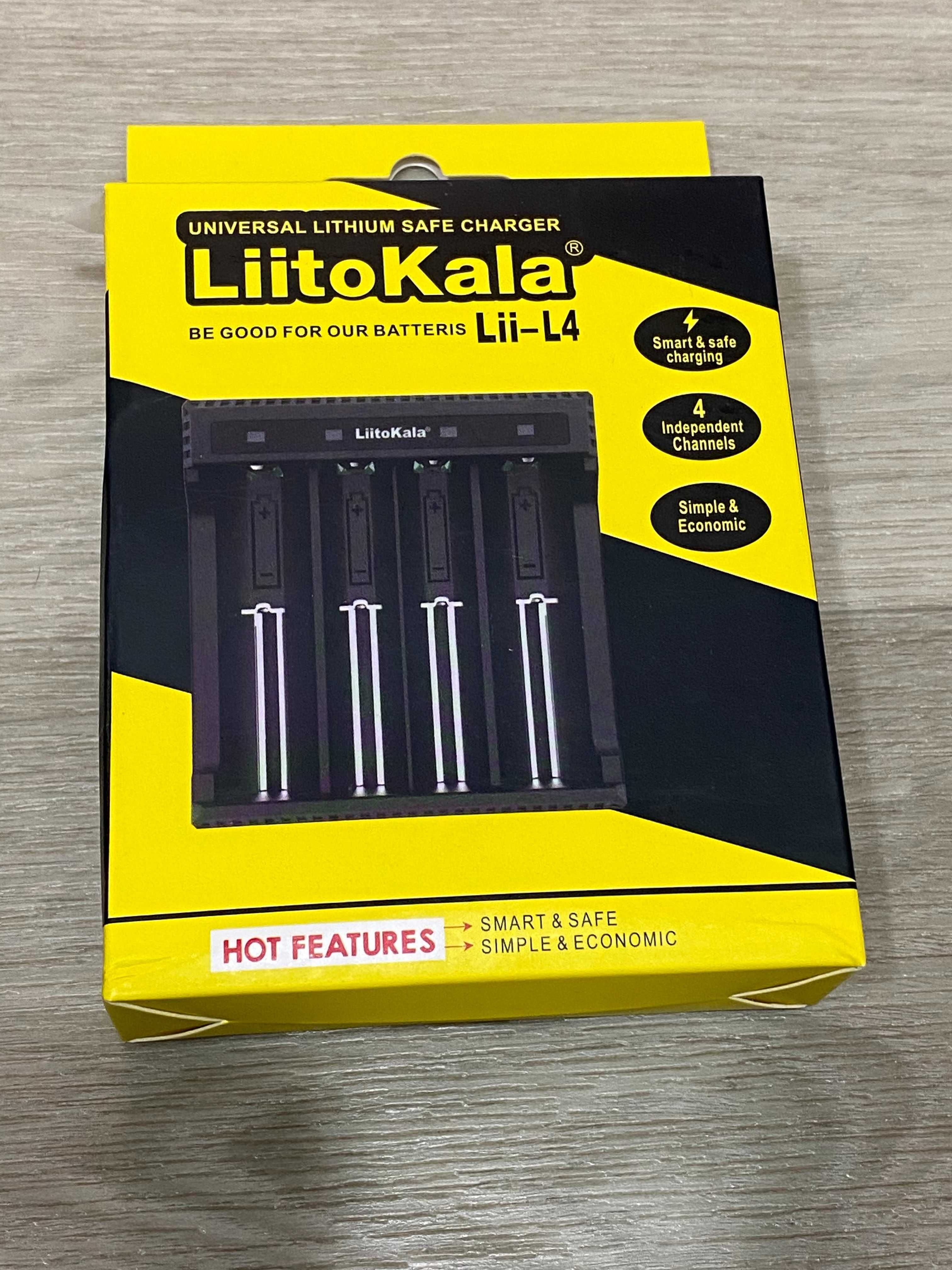 Зарядний пристрій LitoKala Liii-L4 для 4 аккумуляторів 18650 і інші