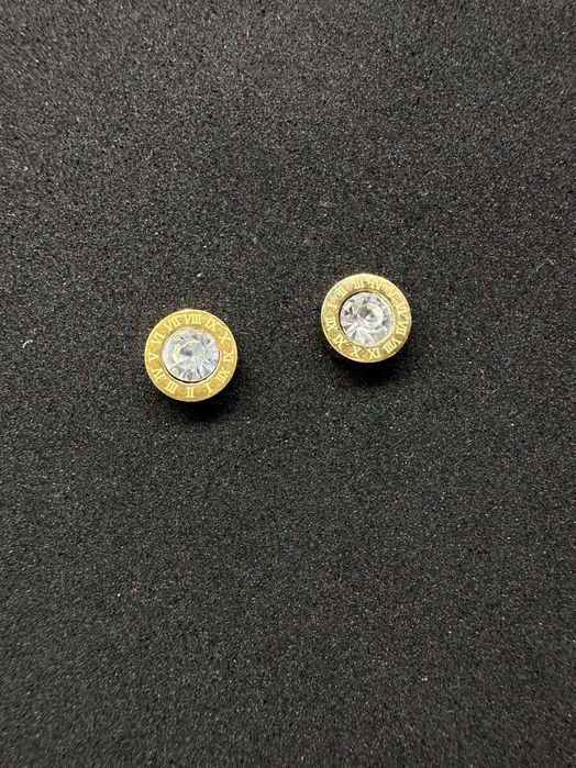 Сережки Bulgari з позолотою . Срібні сережки