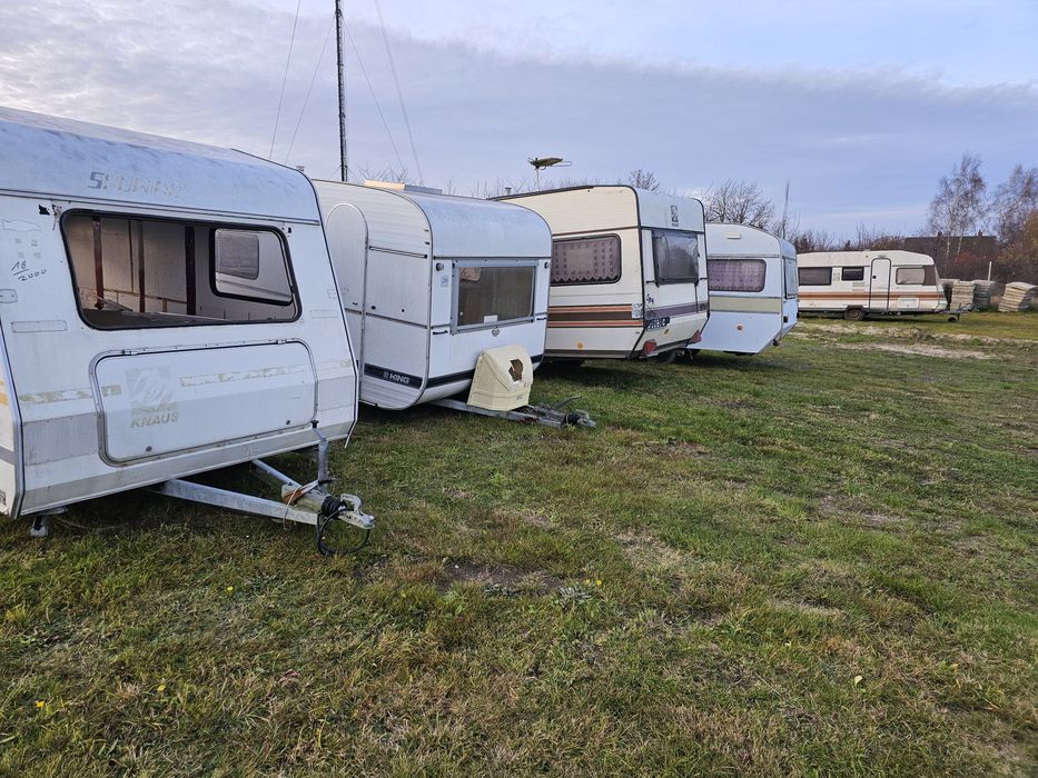 Przyczepa stacjonarna. Na budowę, działkę