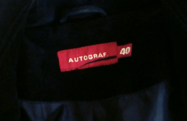 Elegancki płaszcz zamszowy na jesień /AUTOGRAF rozm. 40
