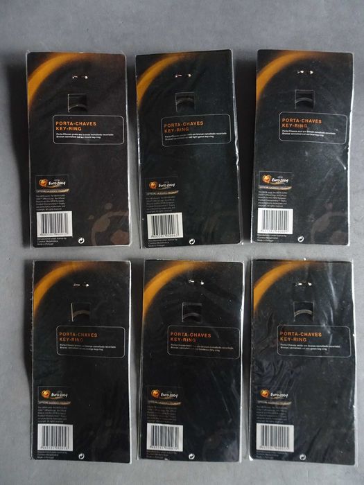 Porta-chaves diversos em bronze esmaltado Euro 2004 (novos)