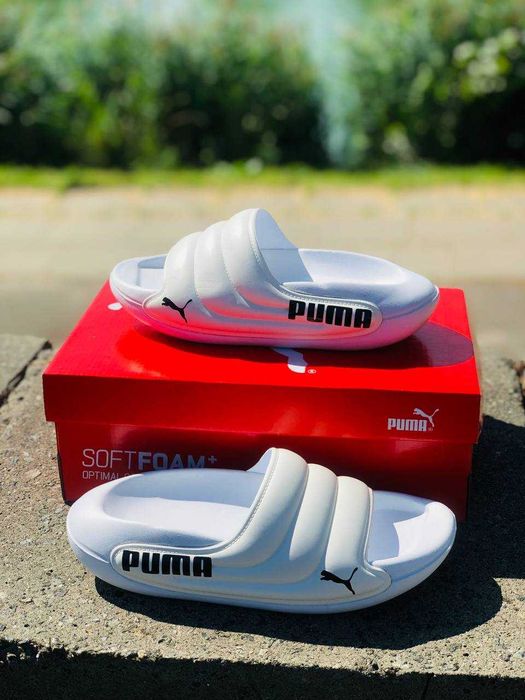 Тапочки Puma / Шлепанцы Пума для дома, улицы, сауна, бассейн, двор