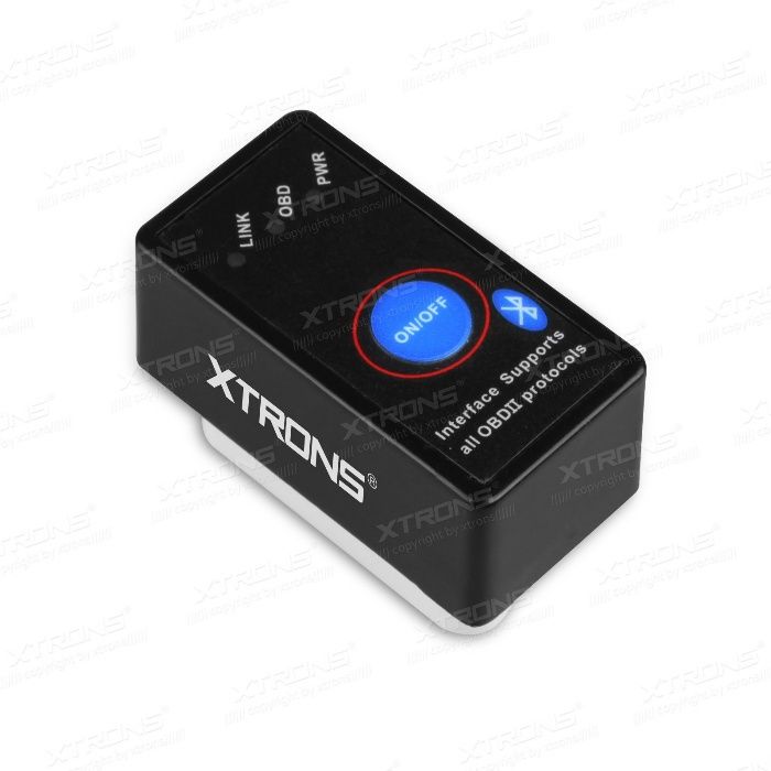 Interface de Diagnóstico Bluetooth OBD2 Xtrons com botão On/Off