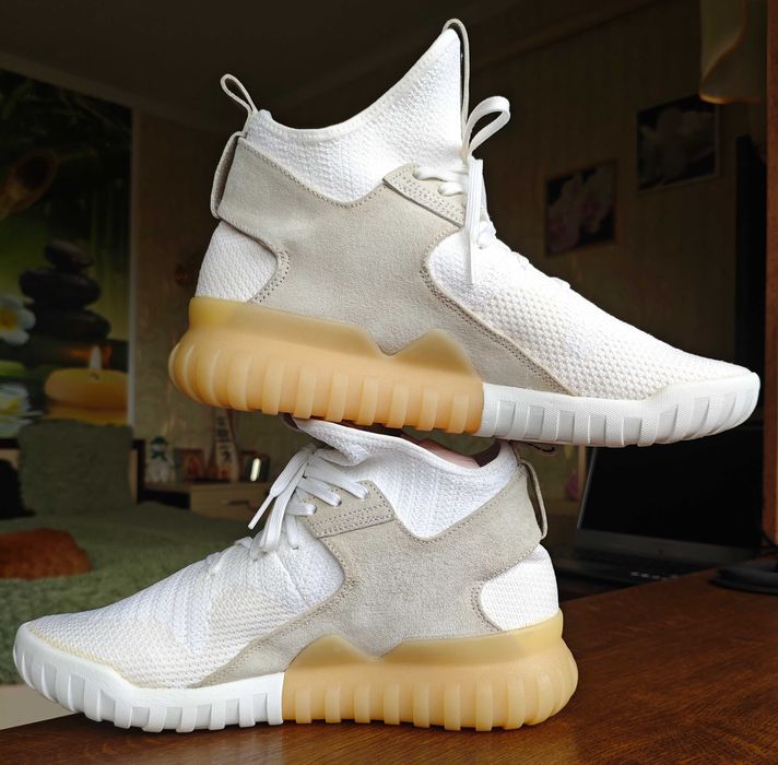 Adidas Originals Tubular X PK PrimeKnit "Triple White" 43 рр 27.5 см