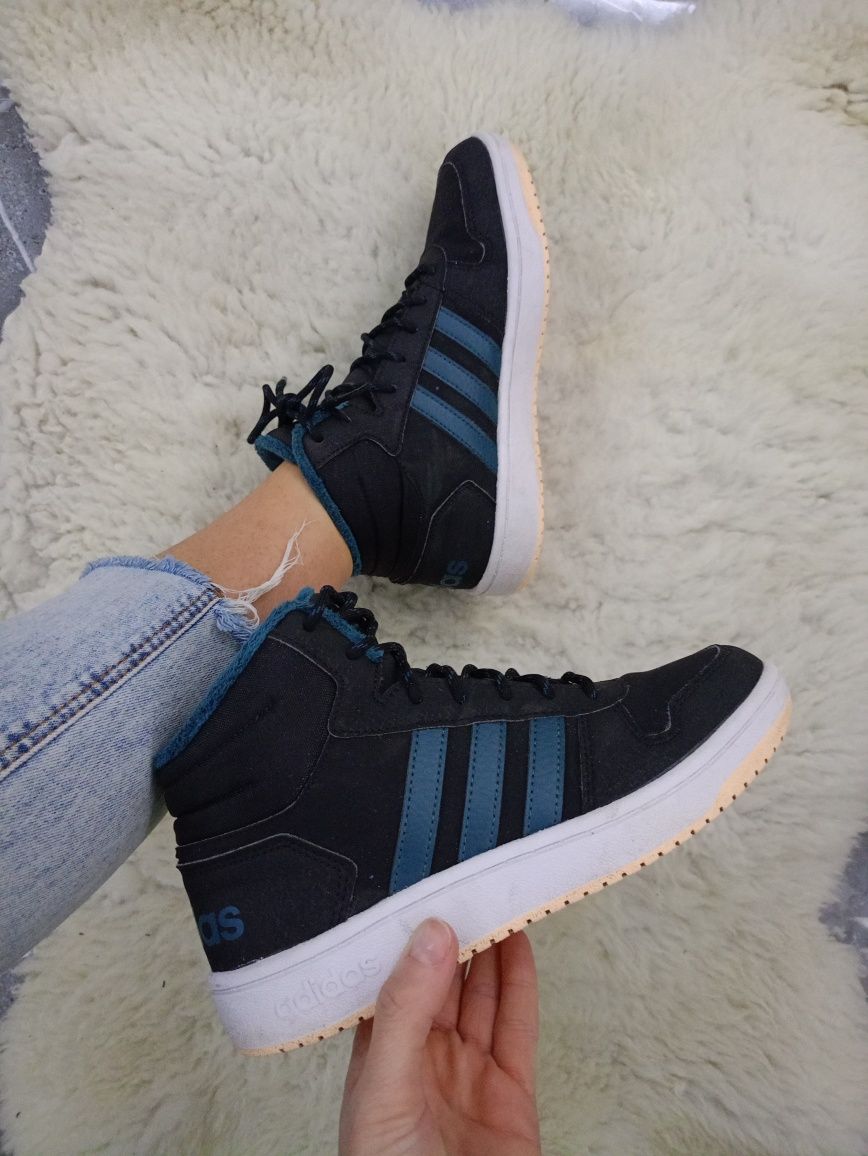 Sneakersy buty Adidas Hoops rozmiar 37 ocieplane zimowe damskie męskie