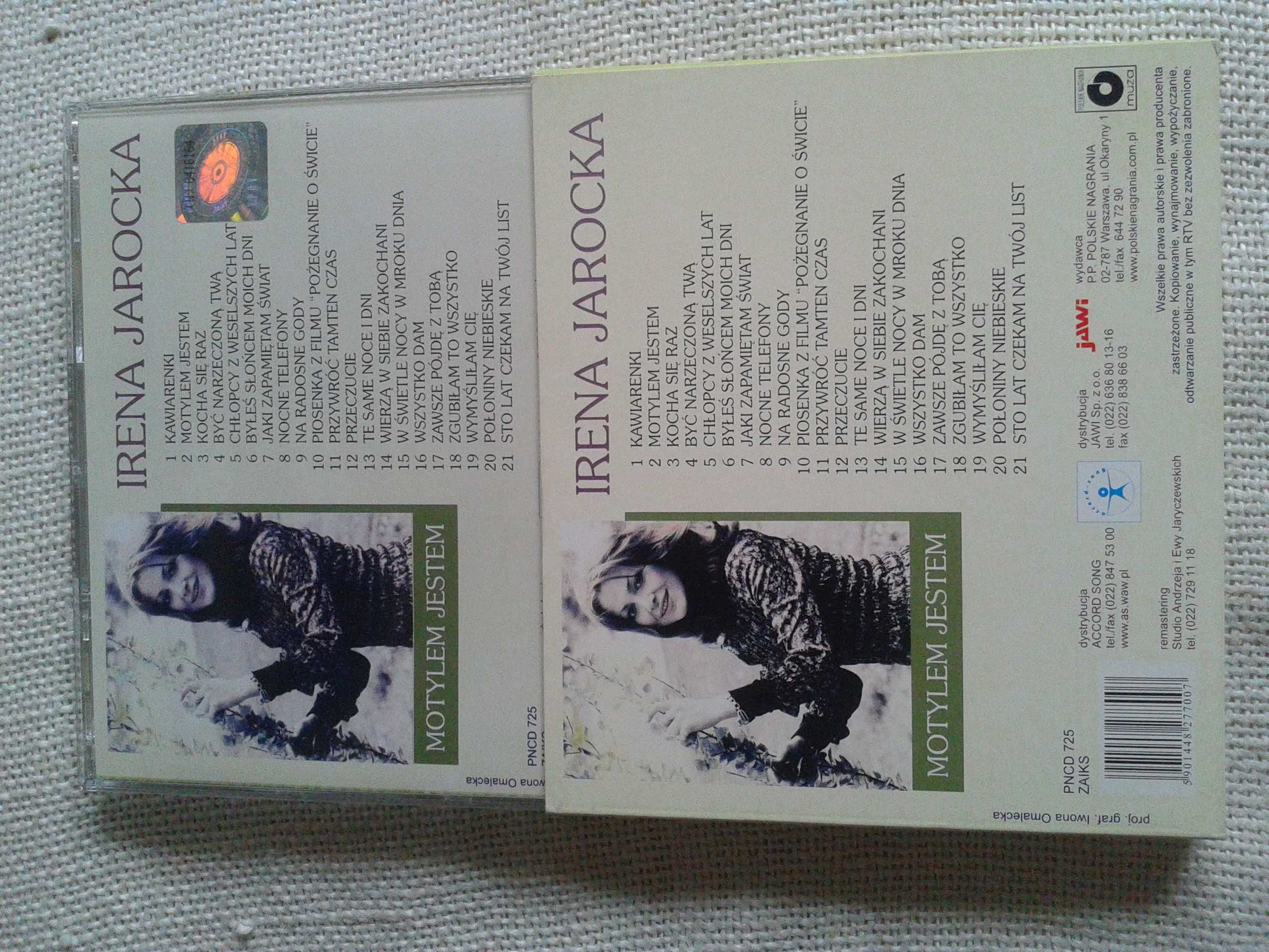 Irena Jarocka – Motylem Jestem  CD