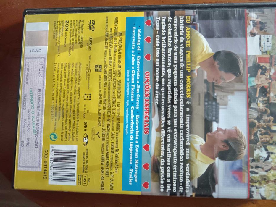 filme dvd original - eu amo-te phillip morris