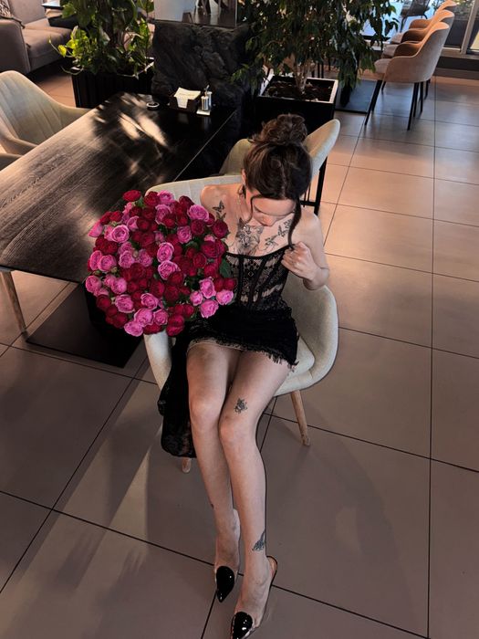 Платье б/у черное