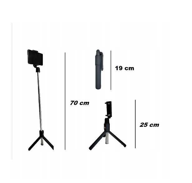 TRIPOD MAXXTER Selfie Stick uchwyt do robienia zdjęć 3 w 1 + PILOT
