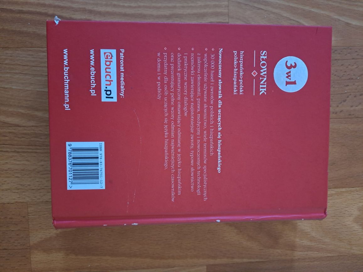 Słownik Hiszpańsko-Polski Polsko-Hiszpański + Rozmówki + Gramatyka
