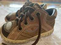 Ecco chłopięce trzewiki buty obuwie skóra naturalna 20 beżowe brązowe