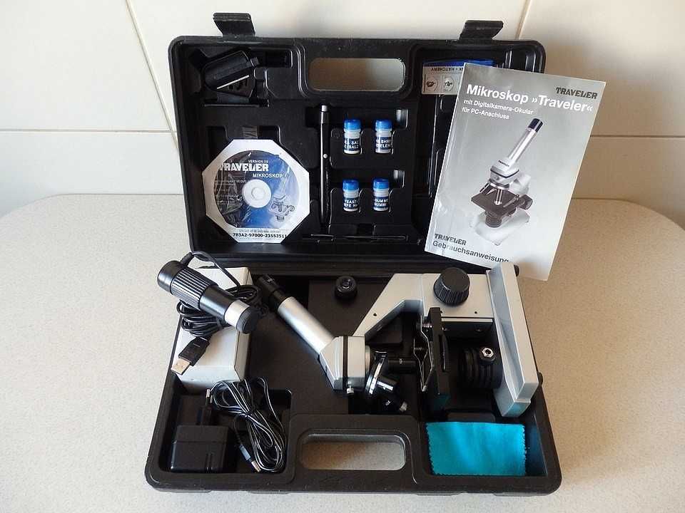 Mikroskop USB TRAVELER, z Cyfrową Kamerą. NOWY.