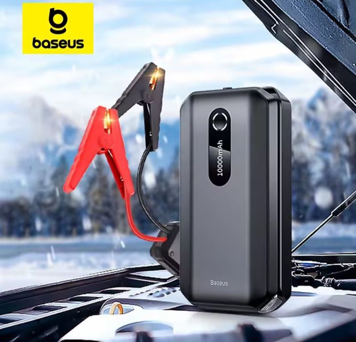 Baseus пускове джамп стартер прикурувач 10000mah