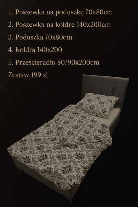 Łóżko + Materac 80x200 90x200 Hotelowe dla pracowników