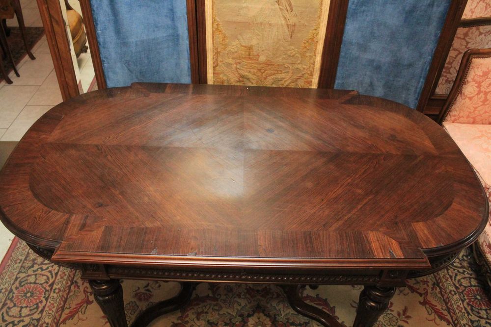 Francuskie biurko z szufladą centralną - pasisander - Gryfino