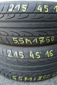 Opony Dunlop 215/45R17 Lato 5,5mm 2szt. 2017r.