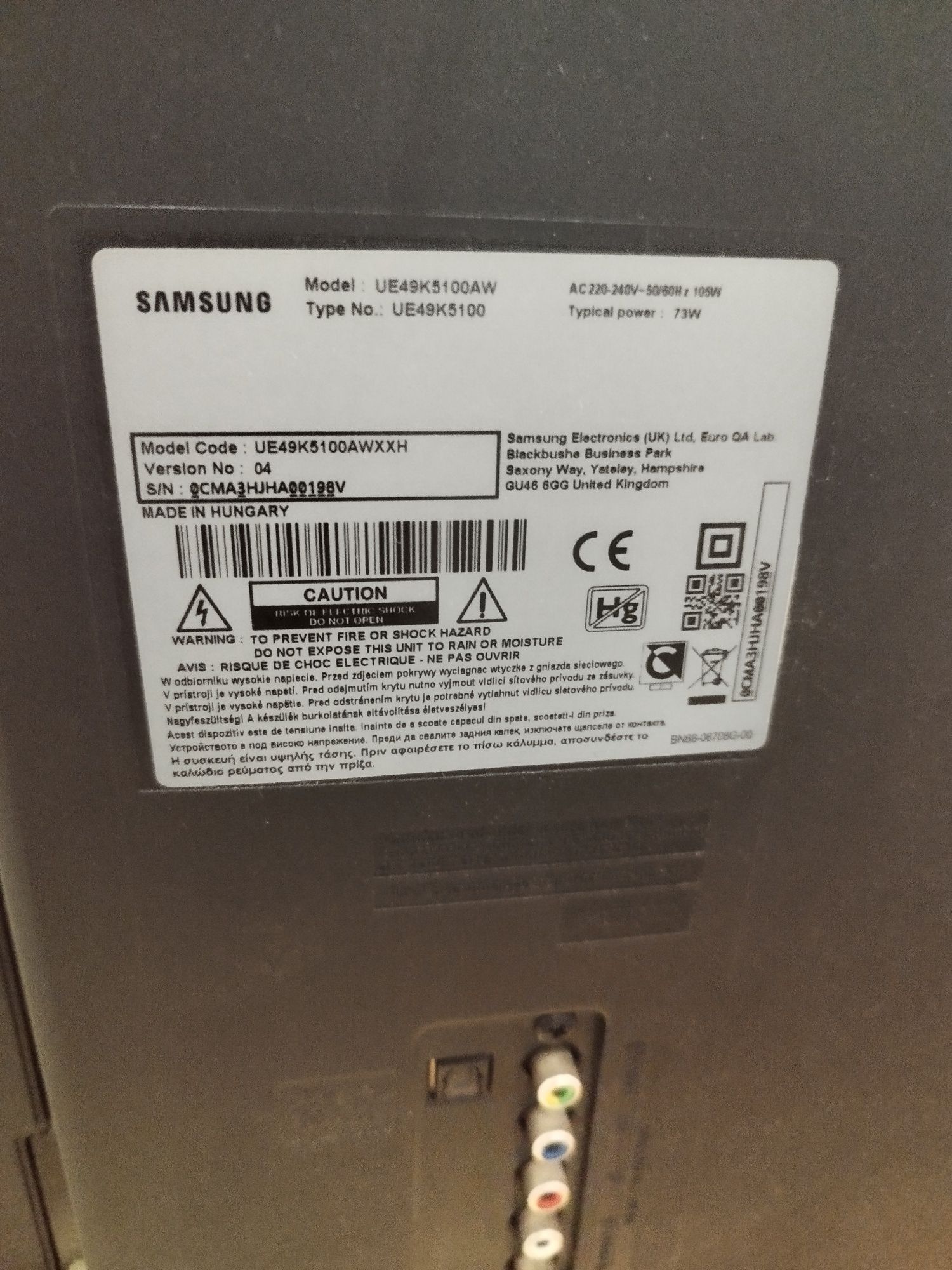 Telewizor 49'' LED Samsung UE49K5100AW XXH