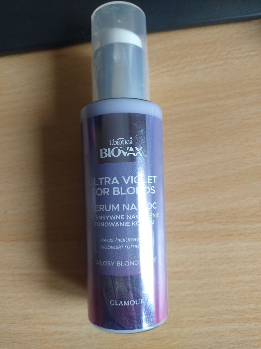 L'biotica ultra violet for blonds serum na noc wlosy blond i siwe