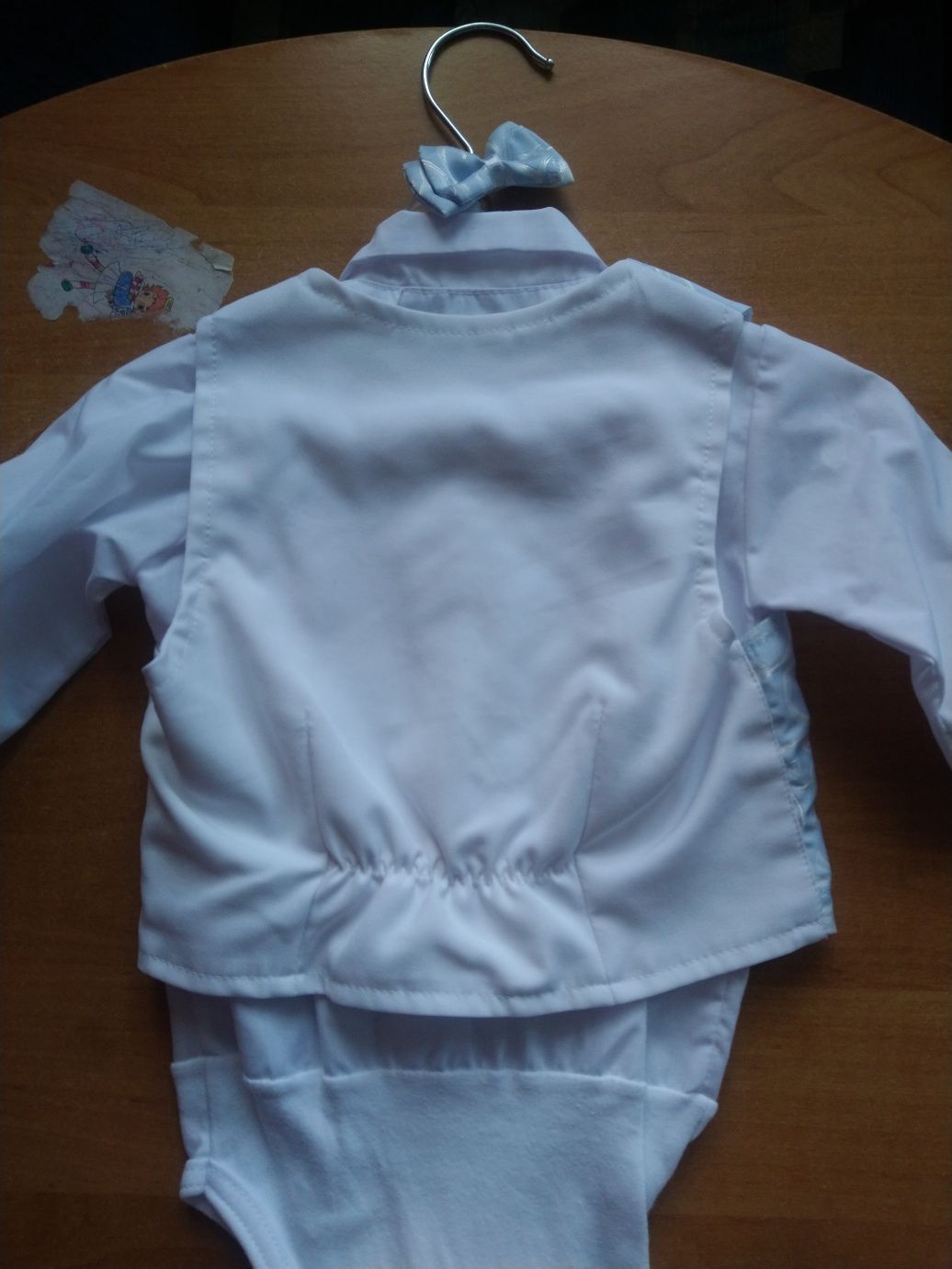Komplet zestaw garnitur ubranko do chrztu biały 74