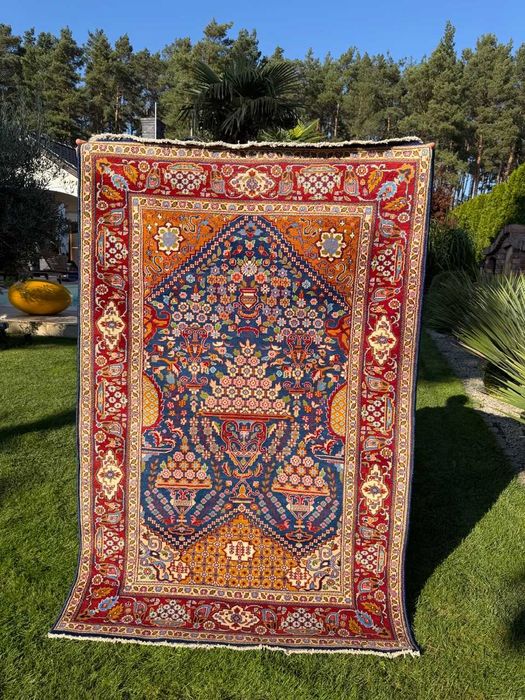 Dywan Perski Kaszmirowy Wełniany Iran Ghoum Goum 185x125  gal.10 tyś