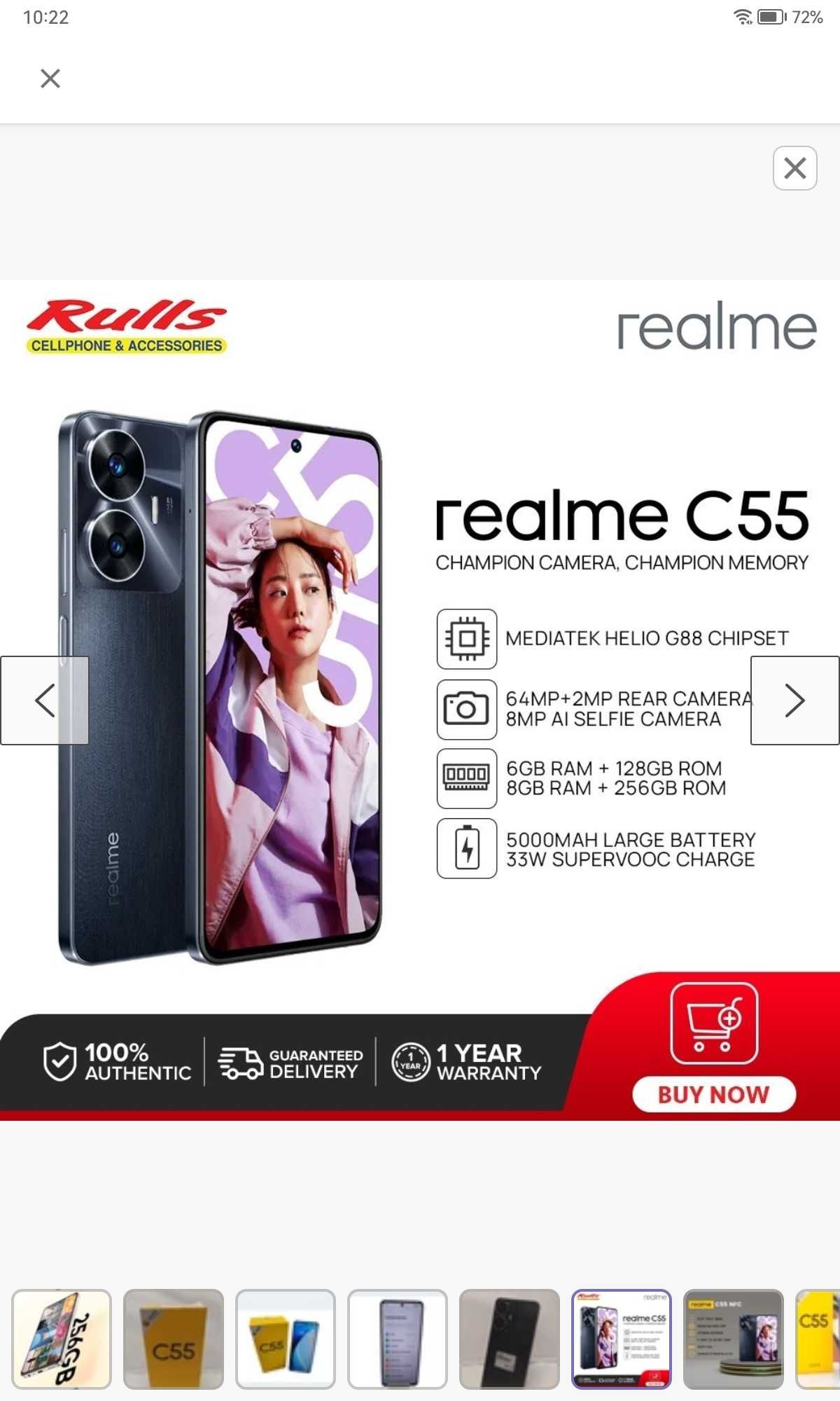 SUPER  REALME c55.Pamięć8/256 gb.Androi 13.gwarancja