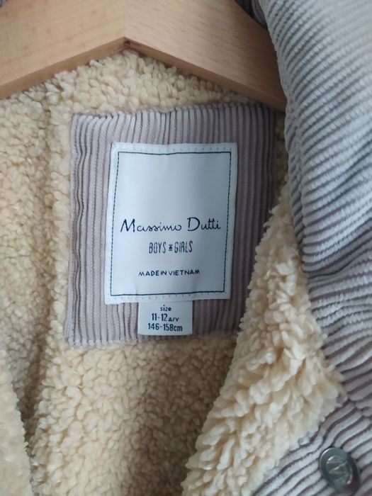 Ocieplana krótka kurtka sztruksowa unisex Massimo Dutti Boys & Girls