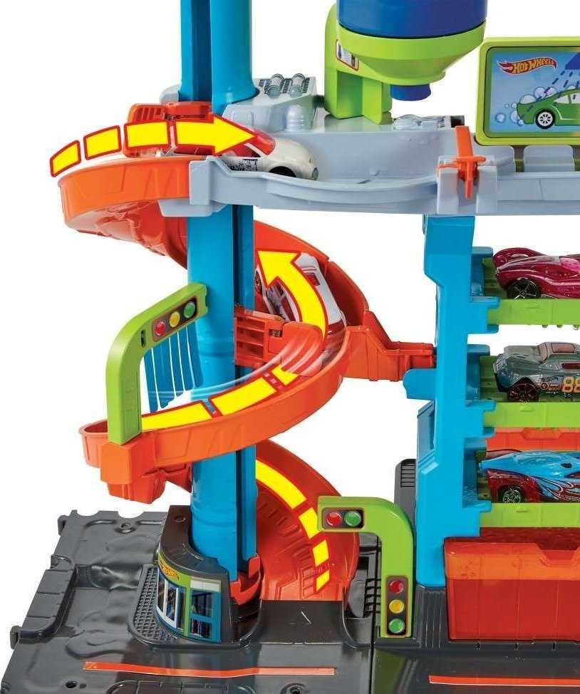 Трек Хот Вилс Мегабашня Автомойка Hot Wheels City Mega Tower HDP05