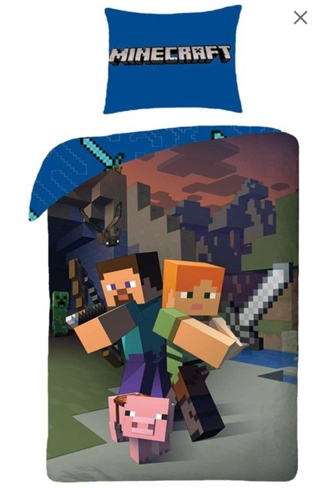 POŚCIEL MINECRAFT dwustronna 140 na 200.