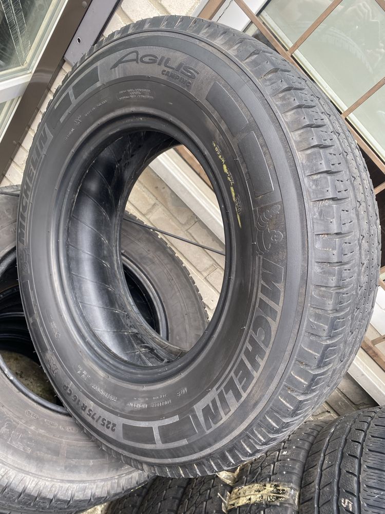 2 szt.para opony letnie 225/75R16CP  Michelin Agilis Camping 16r.6mm