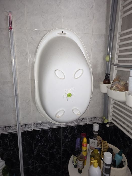 Banheira bebe com suporte
