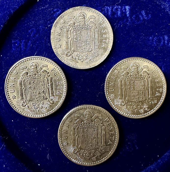 moedas de 1 peseta, Espanha 1953