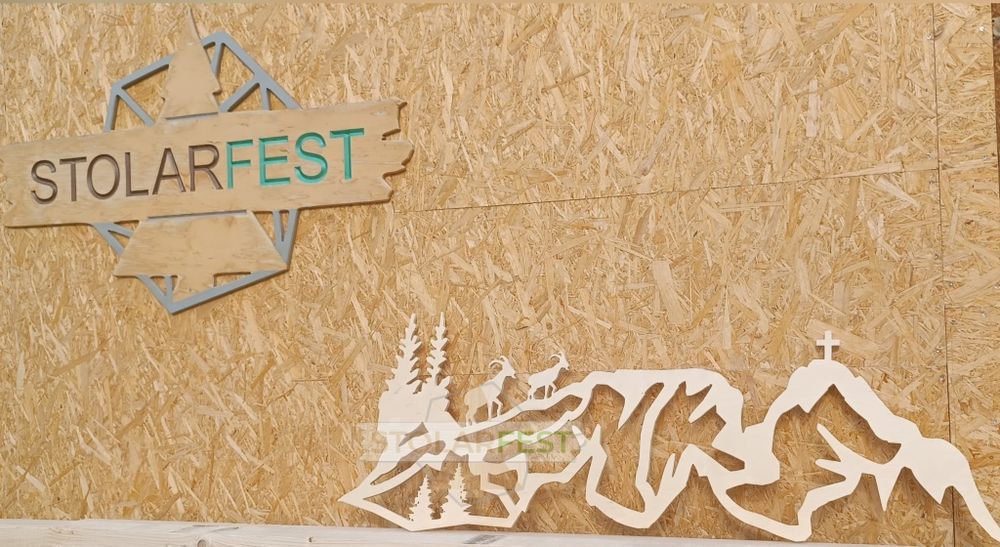 Ozdoba ze sklejki góry Tatry kozice pamiątka z Zakopanego / TATR