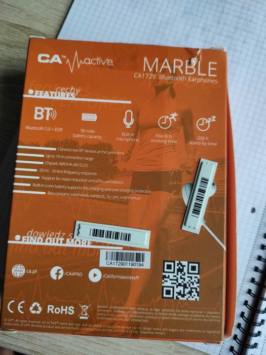 NOWE słuchawki bezprzewodowe na bluetooth